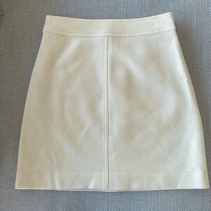 J. Crew double serge wool 100%, Cream Aline miniskirt in excellent condition
